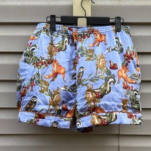 Their Nibs | Animal Woodland Cottagecore Pajama Shorts size Large